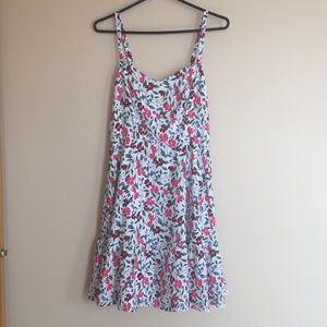 Floral White Cami Dress